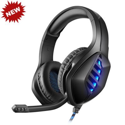 China Gaming Headsets With Mic Headphones Stereo USB Custom Logo Led Microphone Gaming PC 7.1 Gaming Headsets With Mic for sale