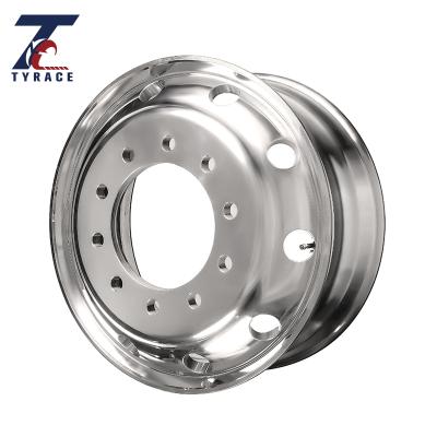 China Aluminum truck wheel rim 9.00*22.5 for heavy truck with tire 325/80r22.5 alloy wheel rims for sale