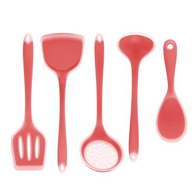 Cina Translucent Silicone Kitchenaid Utensil Set Cooking Utensils 5pcs colorful kitchenware in vendita