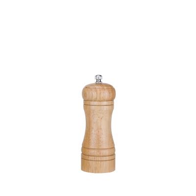 中国 Beech Wood Stainless steel Ceramic core Pepper Salt and Spice Manual Grinder 5inch mill shaker 販売のため