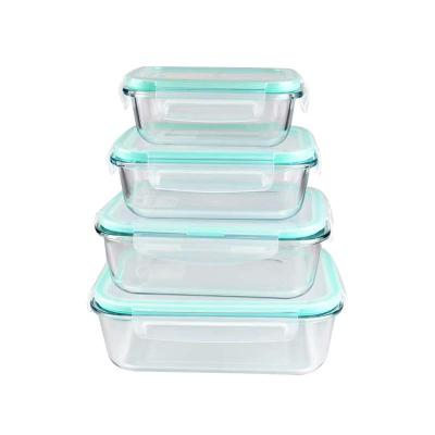 Κίνα Professional Glass Bento Storage Box 3 Compartment Lunch Box Container Boxes προς πώληση