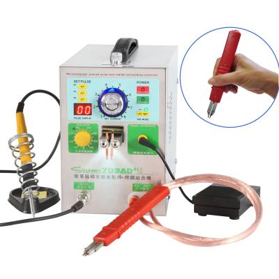 China Sunkko 709AD+ Battery Spot Welder Portable Spot Welding Machine 71A Welding Pen Workshop and Soldering Iron For 18650 22650 14350 for sale