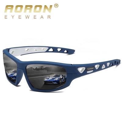 China Sports Sunglasses Aoron Custom PC UV400 Outdoor Running Fishing Surfing Ski Cycling Mens Sports Eyewear Sun Glasses Polarized A590 for sale