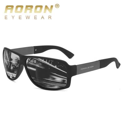 China Aoron Custom Logo OEM Sun Glasses Men's UV Force Beach Sports Sun Glasses Men's Polarized Sports Sun Lenses Wholesale A600 for sale