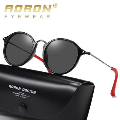 China Aoron TR90 UV400 Round Fashion TAC Polarized Custom Glass Round Eyesight Sunglasses Men Women Sun Night Vision Lenses Shading 2447 Unisex for sale