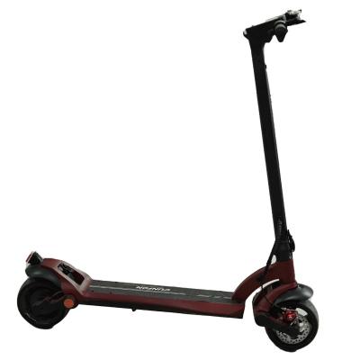 China Cunfon Unisex LS500 100mm Wide Solid Tire 500w Motor 2 Wheel Kick Foldable Electric Scooter Dual Bake Dual LED Light For Adult for sale