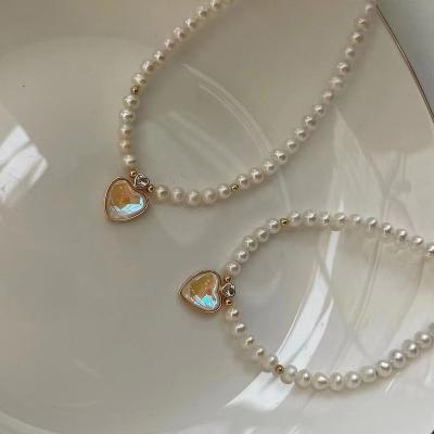 China 2022 Factory Direct Supply 4~5mm Freshwater Pearl Bracelet Necklace Jewelry Set TRENDY for sale