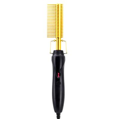 China Curly and straightened hair the new straightening multi-functional electric hot comb dual-use hair dryer and wet curly pentagonal copper color of rod for sale