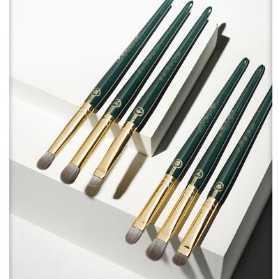 China High Quality Green Makeup Set Brush New 6 Flat Brush Soft Hair Beauty Makeup Tool Kit Full Set for sale