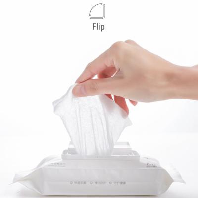 China Biodegradable Hand And Mouth Soft Comfortable 75% Alcohol Sanitizing Wet Tissue for sale