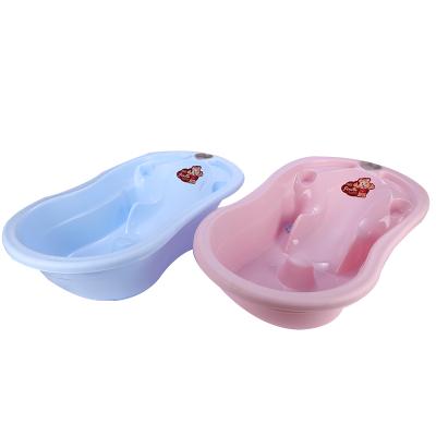 China Infant Portable Baby Tub Safety Plastic Bathtub Viable Wholesale Pink Material for sale