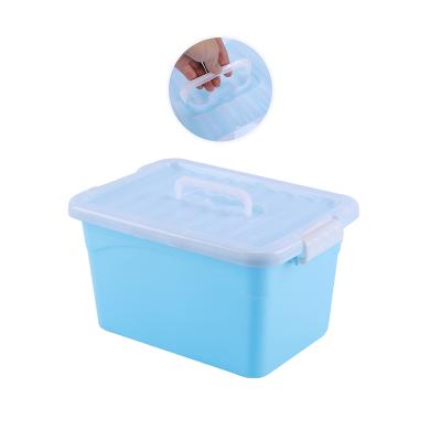 China Sustainable Household Thickened Durable Plastic Storage Box With Custom Color With Handle for sale