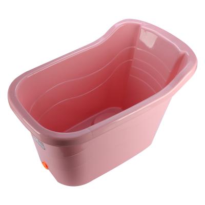 China New viable wholesale high quality special plastic bathtub with stool water outlet for sale