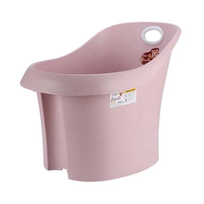 China Sustainable Modern Eco - Friendly Color Can Be Customized Hanging Plastic Bathtub With Stool for sale