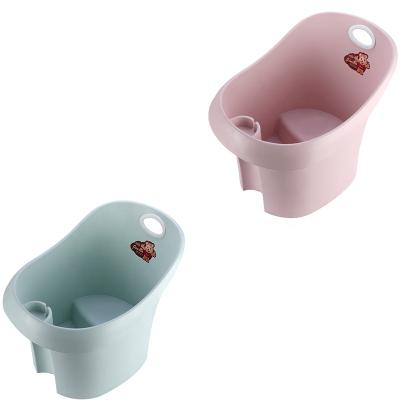 China Sustainable High Quality Modern Plastic Large Bath Tub Plastic Bath Bucket With Stool for sale