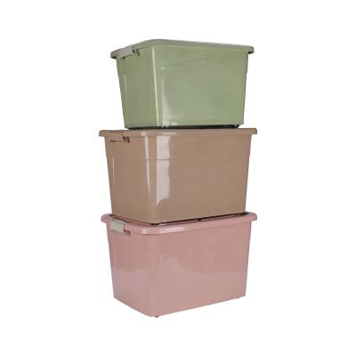 China High Quality Multifunctional Sustainable Household Goods Large Plastic Storage Box With Lid for sale