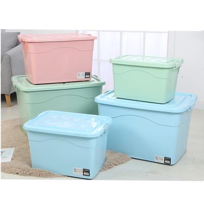 China Hot Selling Sustainable Factory Plastic Storage Containers Box PP+PE Material Plastic Storage Box With Cover for sale