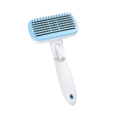 China Dog Comb Pet Feeds Stabilized Sustainable Large Dog Hair Combs Self-Cleaning Self-Cleaning Comb for sale