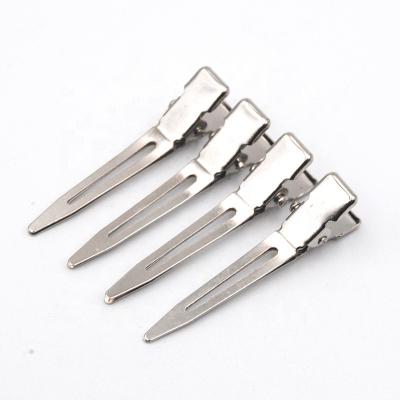 China 100pcs Alloy One Bag 4.5cm DIY Single Metal Hair Clips Alligator Flat Fork Hair Clips For Girls Bows Hairpins Hair Styling Tool Headwear for sale