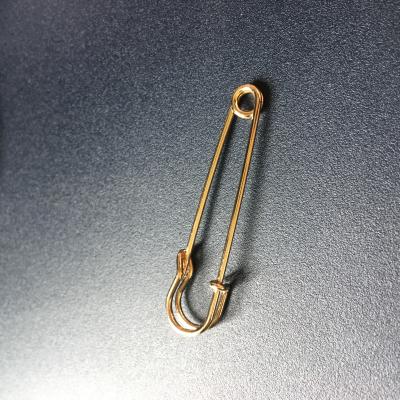 China China factory wholesale 50mm golden safety big pin of clothing accessories for sale