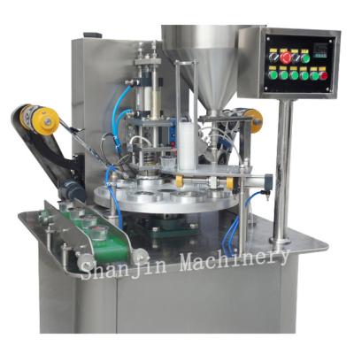 China Multifunctional Automatic Liquid Coffee Drink Cups Filling Sealing Machine for sale