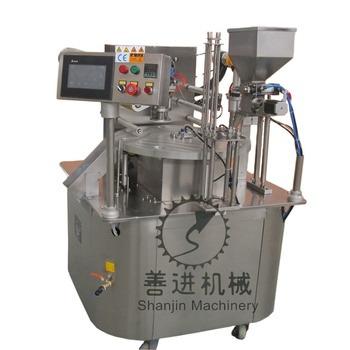 China Beverage Customized Yogurt Cup Filling Sealing Machine Available Cup Filling And Sealing Machine for sale