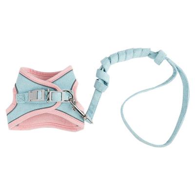 China Custom Custom Adjustable Reflective Luxury Reflect Vest Set Lightweight Pet Harness for Cat Puppies for sale