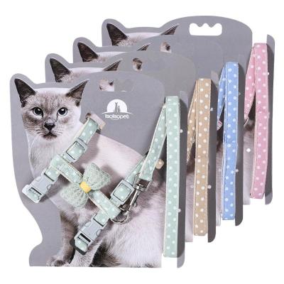 China Best DIY Adjustable Cat Harness Custom Walking Vest and Leash for sale