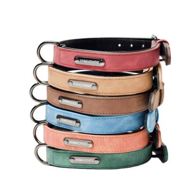 China Leash Collar Manufacturers Direct Selling Leash Collar Available For Medium And Large Dogs Faux Leather Collar for sale