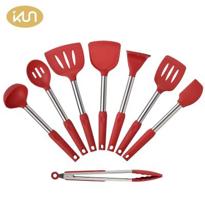 China Sustainable Heat Resistance Silicone Cookware Set Cookware Kitchen Utensils Set for sale