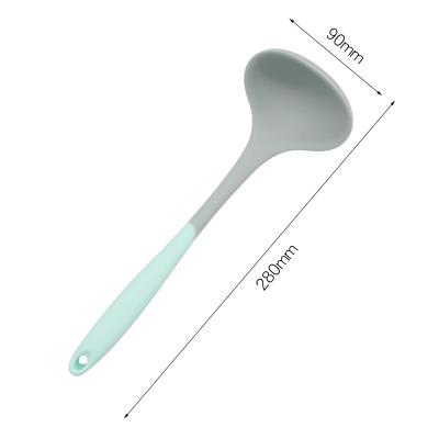 China Yikun High Quality Custom Two Colors Silicone Kitchenware Soup Pouch Viable Silicone Pouch Kitchenware Spoon for Cooking for sale