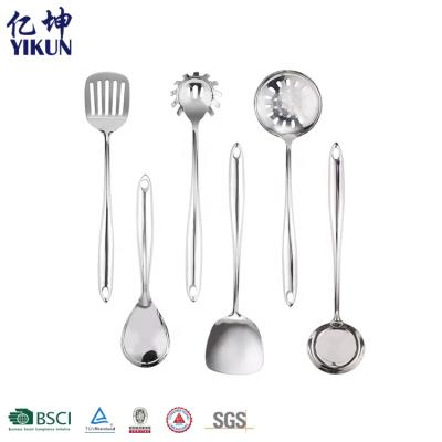 China Sustainable Kitchen Utensils Stainless Steel 7 Pieces Easily Set Clean Kitchen Cookware for sale