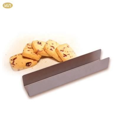 China Sustainable Hot Style Champagne Gold U Shape Long Nonstick Cookie Mold for sale