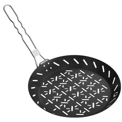 China New Arrival Sales Carbon Steel Non-Stick Multi Grill Easily Cleaned Pan Bbq Perforated Grill Pan for sale