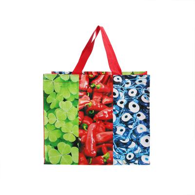 China Reusable Reusable Shopping Bags PP Non Woven Bag With Lamination Custom Print for sale