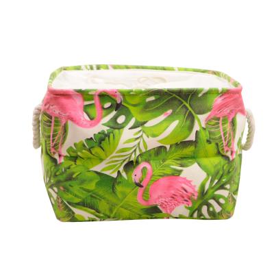 China Coastal Colorful Organizer Storage Basket Home Clothes Toy Storage Box Collapsible for sale