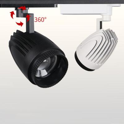 China Excellent Modern Ceiling Mounted Track Rail Spot Light Magnetic Led Lamp For Showroom Clothing Store for sale