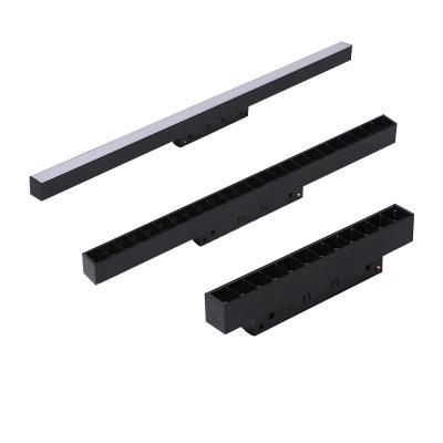 China Excellent modern aluminum type magnet track alu 20MM magnetic rail 48v led linear lights for sale