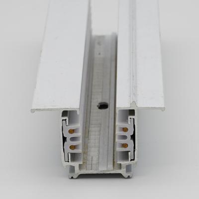 China Modern Competitive Price LED Spotlight Recessed Track Bar 4 Wire 3 Phase Track Light Track Rail for sale