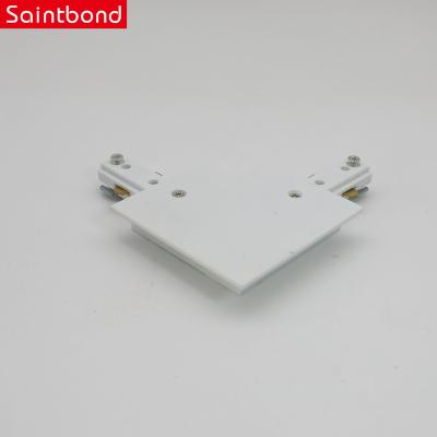 China Modern 3 wire L shape LED track lights connector jonit for track rail lighting system manufacturer for sale