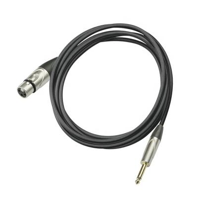 China Microphone OEM and ODM Factory Direct 3-Pin XLR Male to 6.35mm Microphone Cable Mono Stereo XLR to Guitar Jack XLR Microphone Cable for sale