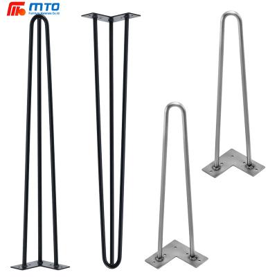 China Cheap Wholesale Modern Metal Furniture Folding Office Sofa Leg Coffee Table Dining Table Bench Leg Chairs Hairpin Table Leg for sale