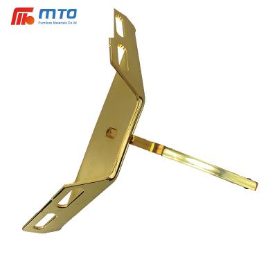 China Modern New Design Furniture Metal Iron Bed Leg Corner Golden Leg For Furniture Bed Components for sale