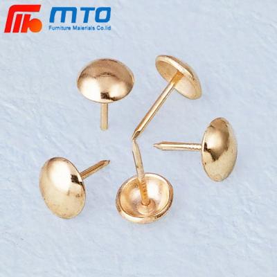 China Furniture Hardware Decorative Spikes Round Chair Head Brass Soft Nail Colorful Nails Sofa Nails Plastic Knob for sale