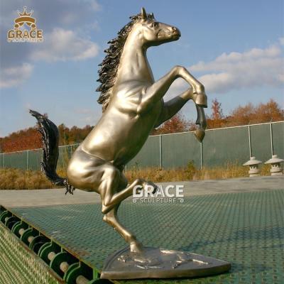 China Traditional Copper Bronze Statue Cavalino Horse Brass Sculpture For Sale for sale