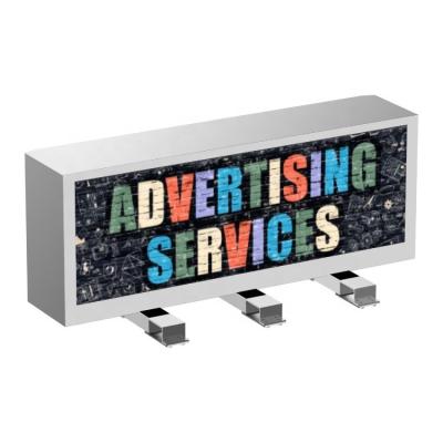 China Top Quality Longevity Single Cabin Top Roof LED DC Entry HXTECH Side 12V Outdoor Advertising Signage For Digital Out Of Home for sale