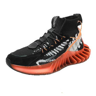 China CUSHIONING Drop Shipping Mens Bump Shoes Fashion Trends Mens Chunky Sneakers Slip Resistant Comfortable Leisure High Top Shoes For Male for sale