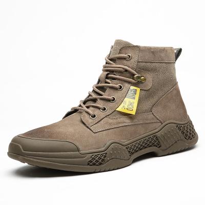 China Dropshipping Logo Ankle Suede Canve Military Lightweight Custom Men Boots Outdoor Other Fashionable Shoes for sale