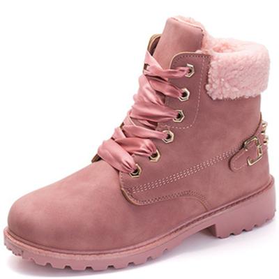 China Dropshipping Logo New Fashion Winter Snow Boots Lady Short Fur Cotton Thermal Custom Shoes For Women Warm Shoes for sale