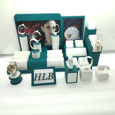 China OEM Design Luxury Custom Logo Shop Watch Store Decorative Jewelry Showcase Fixture Display Set For Luxury Store for sale